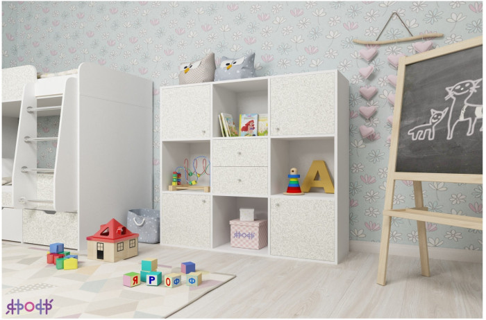 Стеллаж Джери (Венге/Ирис)