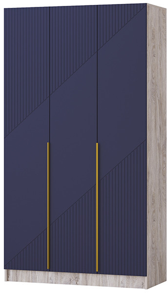 Шкаф Авис 1,2, Дуб эндгрейн/Сапфир