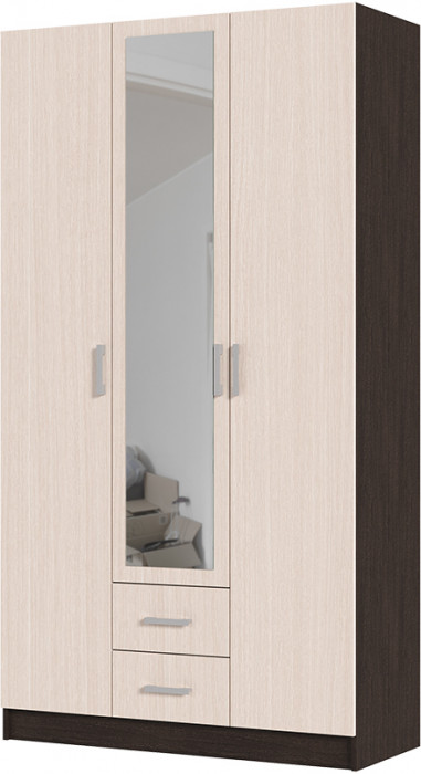 ГАРМОНИЯ ШК 601 М шкаф 3х створчатый (1,2х2,2х0,5) венге/белфорт