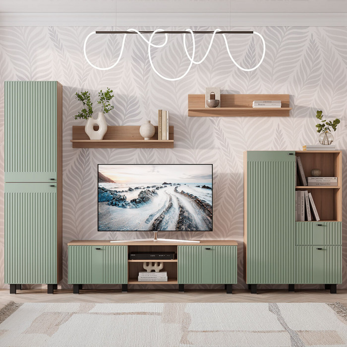 "Олива" ПН-03 пенал Дуб каньон/Эвкалипт софт MF12