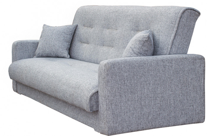 Раскладной диван-кровать, прямой, книжка, цвет бежевый, рогожка, Лондон 140х190