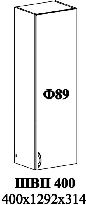 Ф-89 Модена (ШВП 400) МДФ дуб бирюза