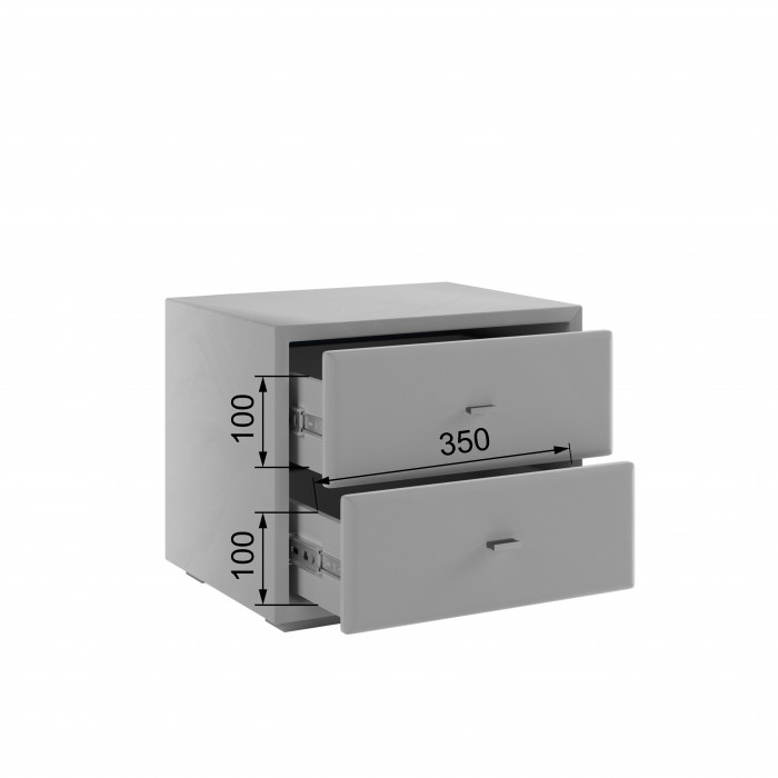 Тумба прикроватная интерьерная светло-серый