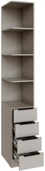 Угловое завершение Мадрид (0,35) с 4 ящ. левое, Кашемир