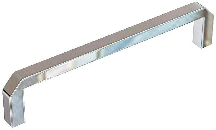 Ручка скоба мебельная СМ-6 Хром, 0.7×2.6×13.6 см
