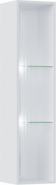 Оливия Шкаф навесной открытый (Глиняный серый, Шарли мокко)