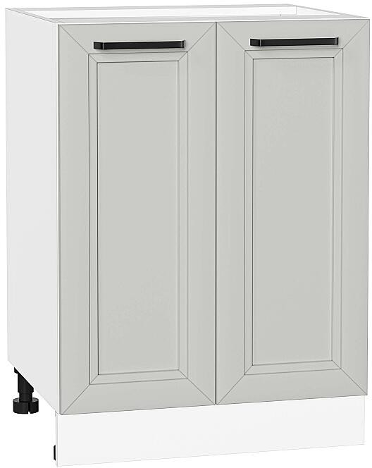 Кухонный гарнитур угловой Нео-03, МДФ, 300×210 см, Белый/Глиняный шелк/Серый шелк (Антарес)