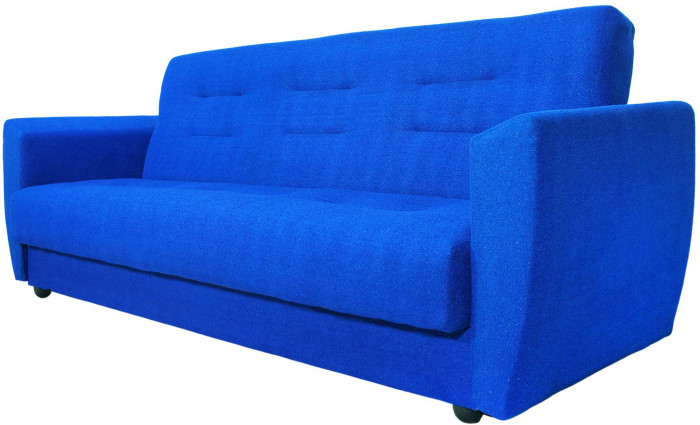 Раскладной диван-кровать, прямой, книжка, цвет синий, Лира 120х190