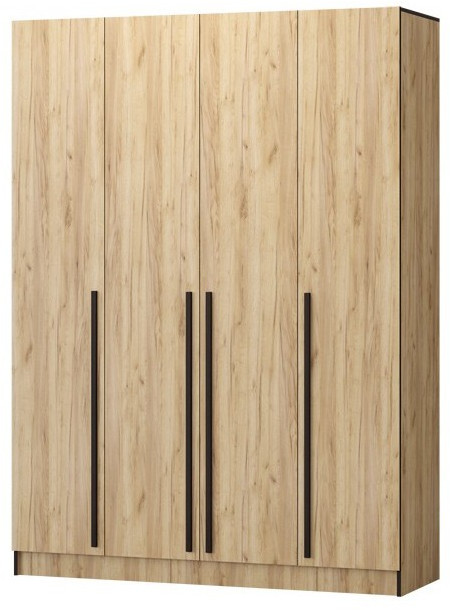 Шкаф Бастион ЛДСП 1,6 (Крафт золотой / Белый древесный)