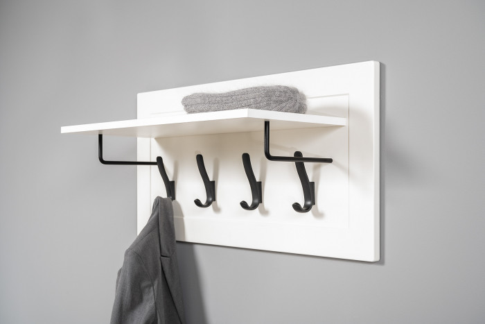 Остин Прихожая 08, цвет белый шагрень/дуб крафт золотой, ШхГхВ 159,7х54,3х229,6 см., универсальная сборка