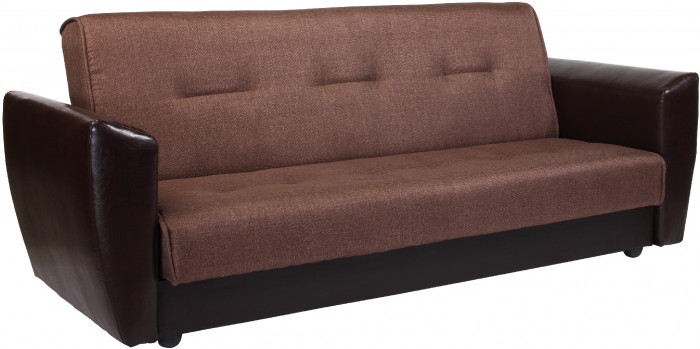 Диван книжка Амстердам 120 рогожка микс, пружинный блок Боннель