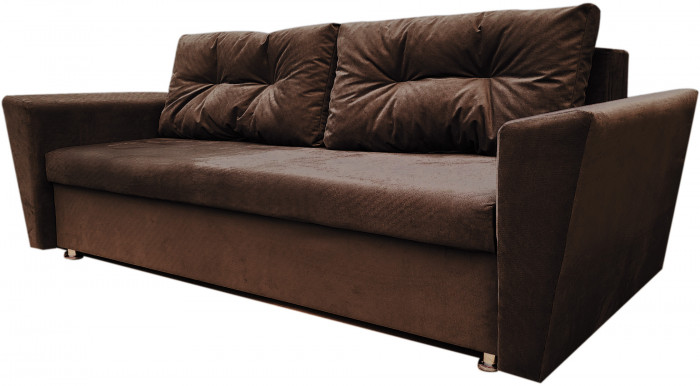 Диван-кровать Амстердам L, еврокнижка, 145х190, коричневый