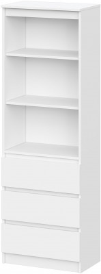 Челси Стеллаж, Белый/Белый глянец