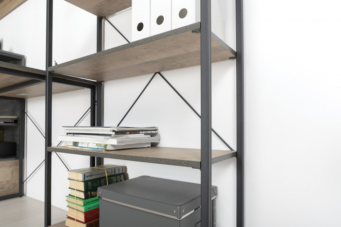 Трувор Гостиная 141, цвет дуб гранж песочный/интра, ШхГхВ 322,6х45,4х195 см. + 70х45х46 см., универсальная сборка