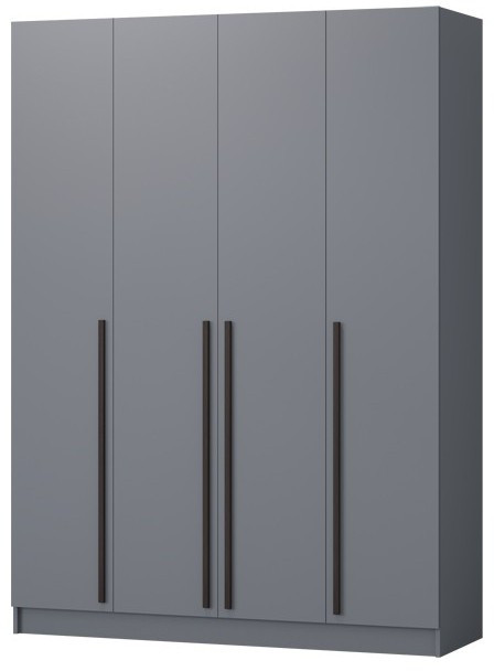 Шкаф Бастион ЛДСП 1,6 (графит)