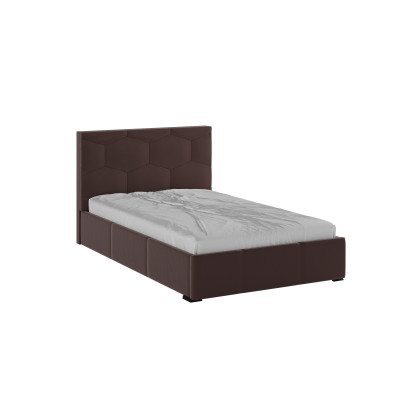 Манука Кровать интерьерная 120 коричневый, ортопед