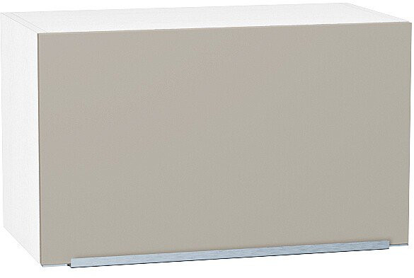 Кухонный гарнитур Фьюжн-01, МДФ, 230 см, Белый/Серый шелк/Белый шелк (Антарес)