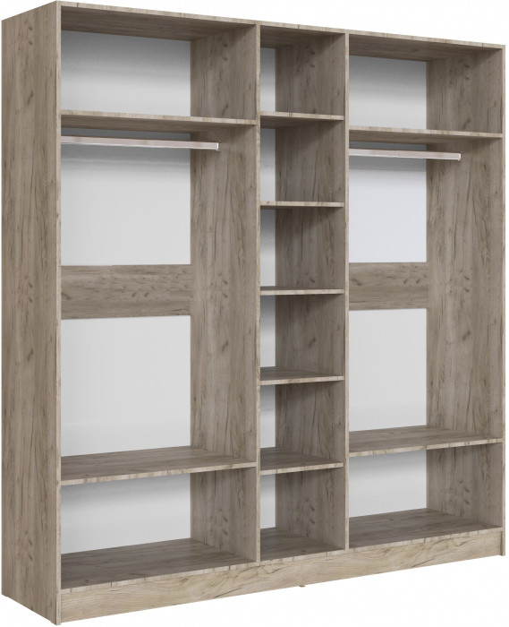 Шкаф Вегас 2000, Дуб крафт серый/Цемент