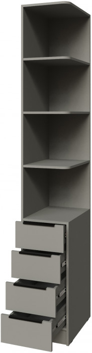 Угловое завершение Мадрид (0,35) с 4 ящ. правое, Мокко