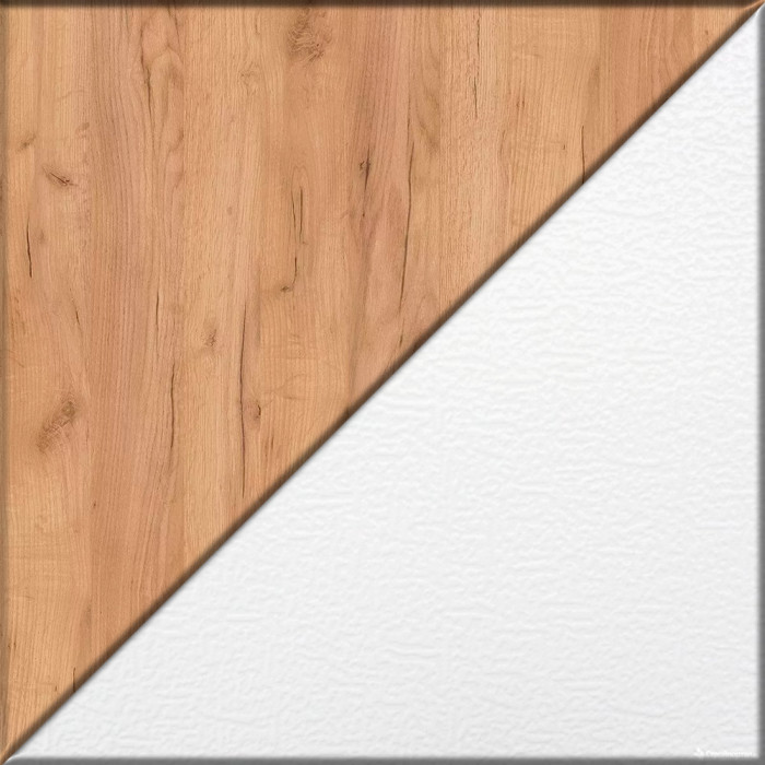 Лидер-8 Стол + Тумба МД 3.15 + Тумба МД 3.16, цвет белый шагрень/крафт золото, ШхГхВ 245х50/30х75 см. или 115х50/160х75 см., НЕ универсальная сборка