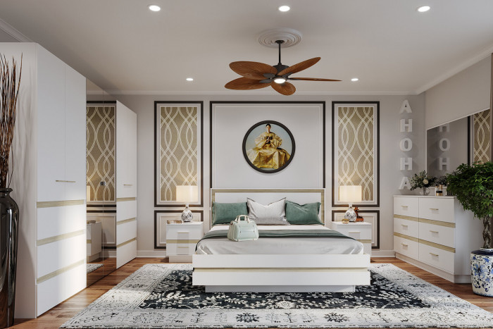 Комод 4 Анона, белый