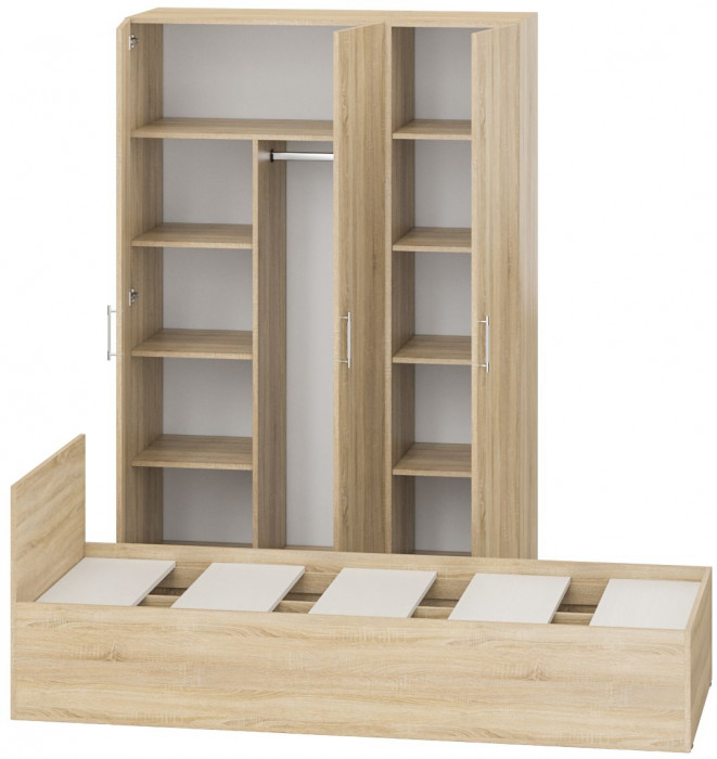 Спальня Стандарт 1-0800, дуб сонома