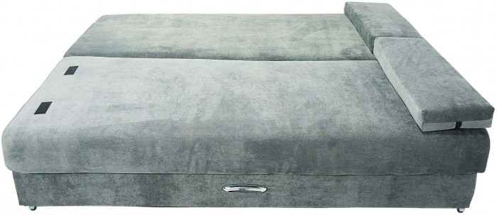 Диван-кровать Амстердам Мини Люкс, 150х195, еврокнижка, велюр, серый