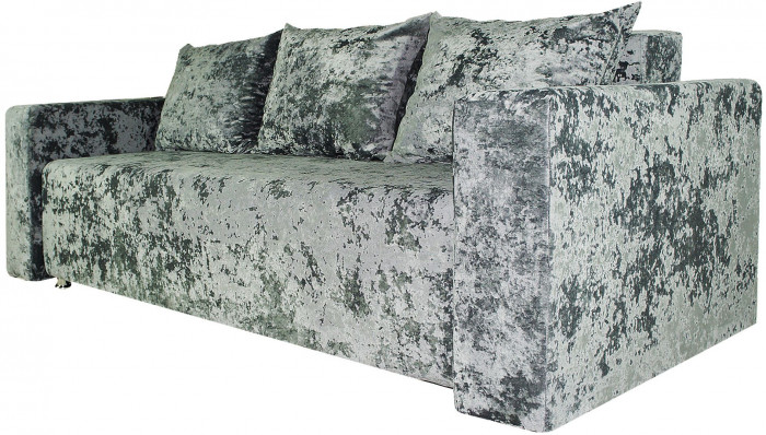 Диван-еврокнижка Лаунж,145х192, ППУ, плюш серый