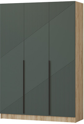 Шкаф Авис 1,5 (№1), Крафт золотой/Грин
