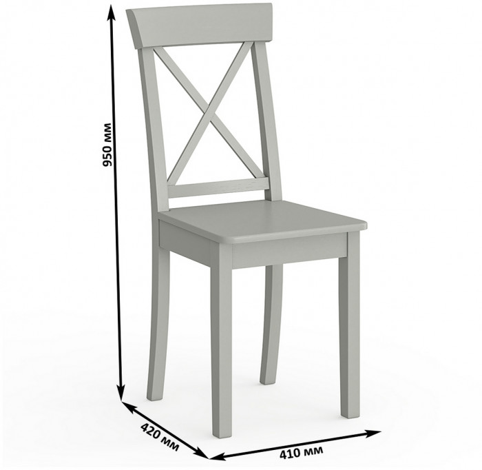 Три стула Мебель--24 Гольф-14 разборных, серый