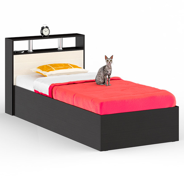 Камелия Кровать 0900, венге/дуб лоредо