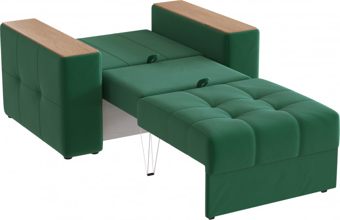 Кресло-кровать Виконт, Изумруд/Дуб канадский МДФ
