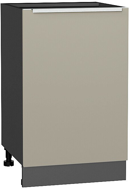 Кухонный гарнитур Фьюжн-08, МДФ, 340 см, Графит/Серый шелк (Мрамор черный)