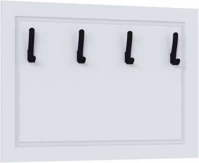 Вешалка 800 Апполия, Белый/Белый дуб