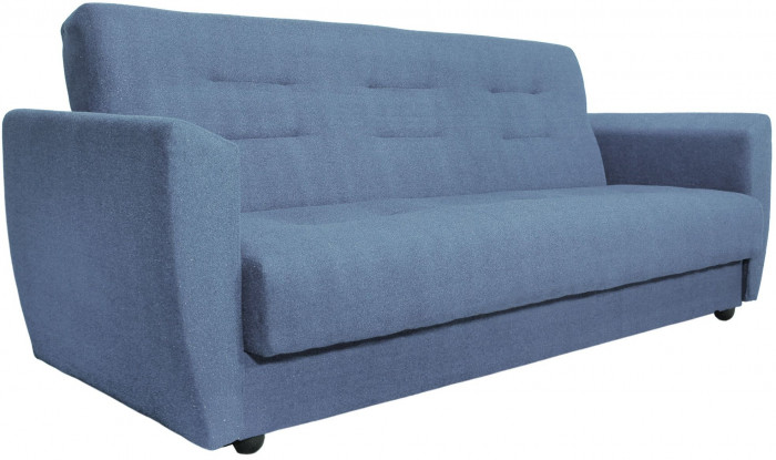 Раскладной диван-кровать, прямой, книжка, цвет серый, Лира 120х190