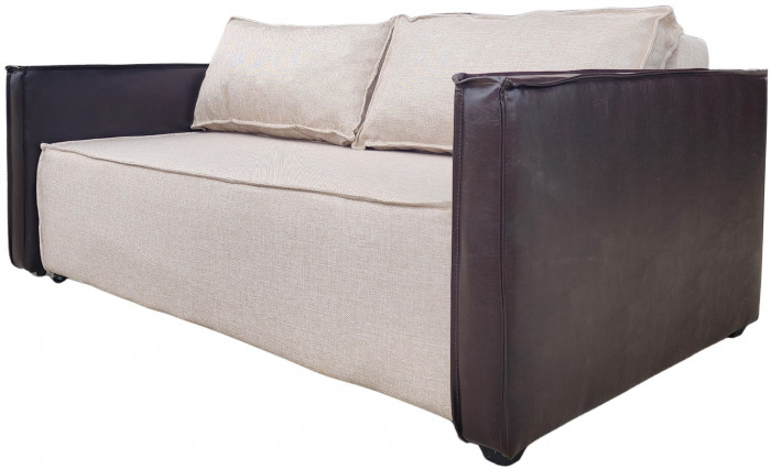 Диван-кровать Барон 120, аккордеон, 120х200, рогожка, бежевый