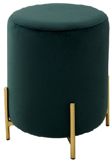 Пуф BLUVEL-78 GREEN/GOLD, RICE (430*430*450) Зеленый