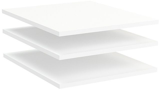 Дополнительные полки в шкаф для одежды, Стреза (665*330*16) Белый