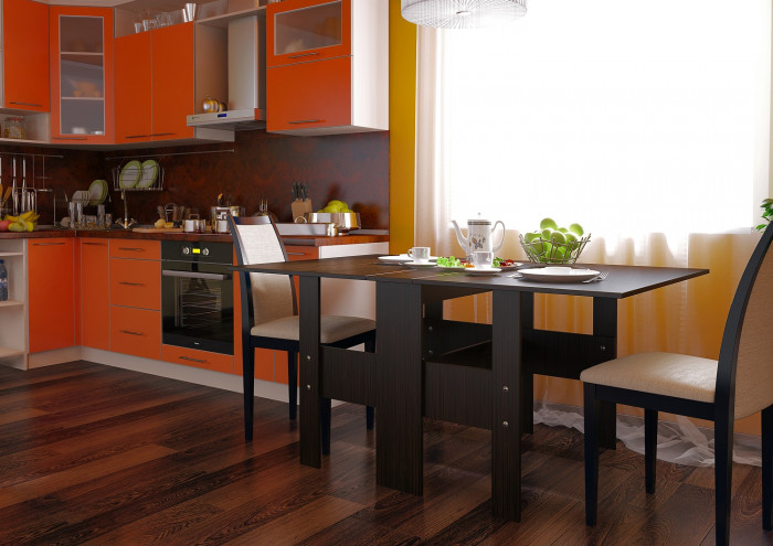 Стол обеденный раскладной Стандарт, венге