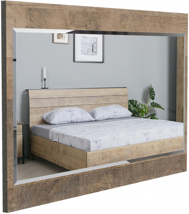 Трувор 15.30 Зеркало, цвет дуб гранж песочный/интра, ШхГхВ 50х2х84 см., может крепиться или горизонтально или вертикально