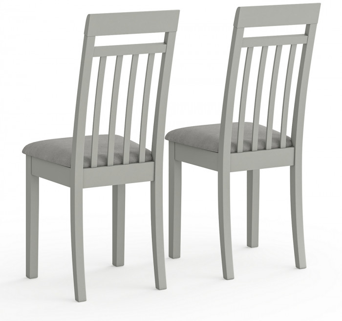 Два стула Мебель--24 Гольф-11 разборных, цвет серый, обивка ткань велюр серый 63, ШхГхВ 40х40х100 см., от пола до верха сиденья 47 см.