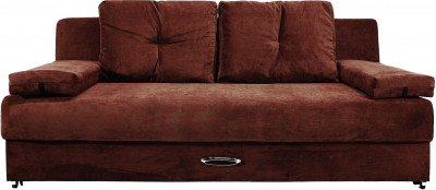 Диван-кровать Амстердам Мини Люкс, 150х195, еврокнижка, велюр, коричневый