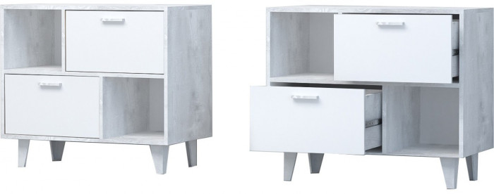 Модульная прихожая ЭГО 2 (Крафт золотой / Камень темный)