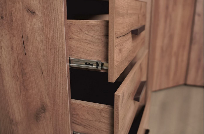 Комод высокий Nature 45, дуб табачный