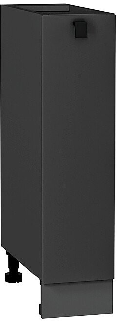 Кухонный гарнитур угловой Глетчер-03, МДФ, 120×200 см, Графит/Маренго шелк (Антарес)