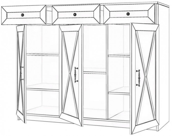 Спальня Бэль 4 Слоновая кость