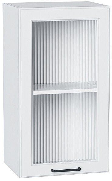 Кухонный гарнитур Барселона-02, МДФ/Стекло, 190 см, Белый (Сонома)