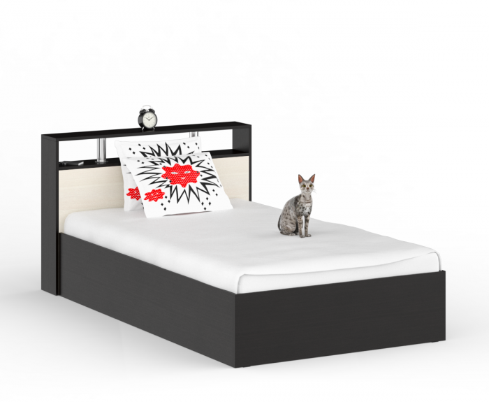 Камелия Кровать 1200, венге/дуб лоредо