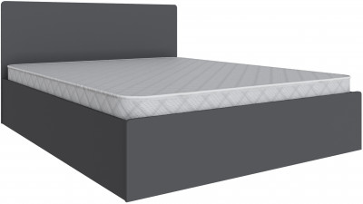 Кровать 160х200 Мадрид с настилом ДСП (МД-1), Графит серый
