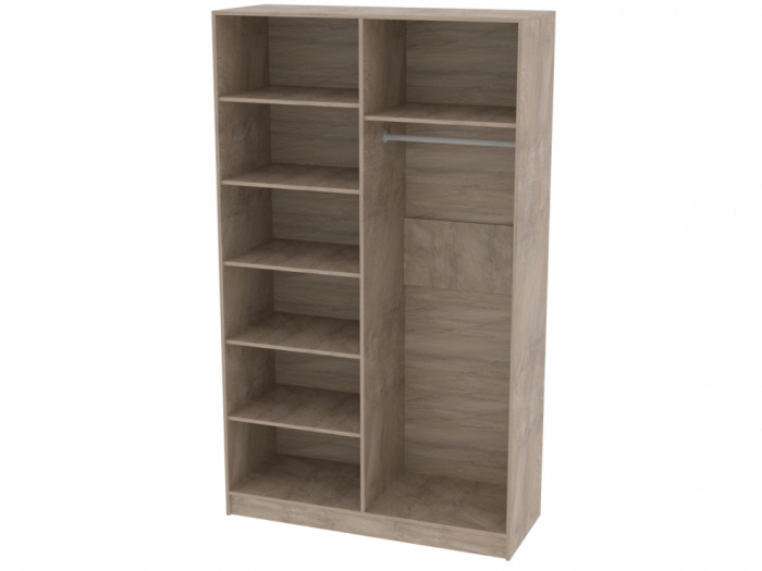 Шкаф 1,3 Анкоридж, Дуб эндгрейн/Крем